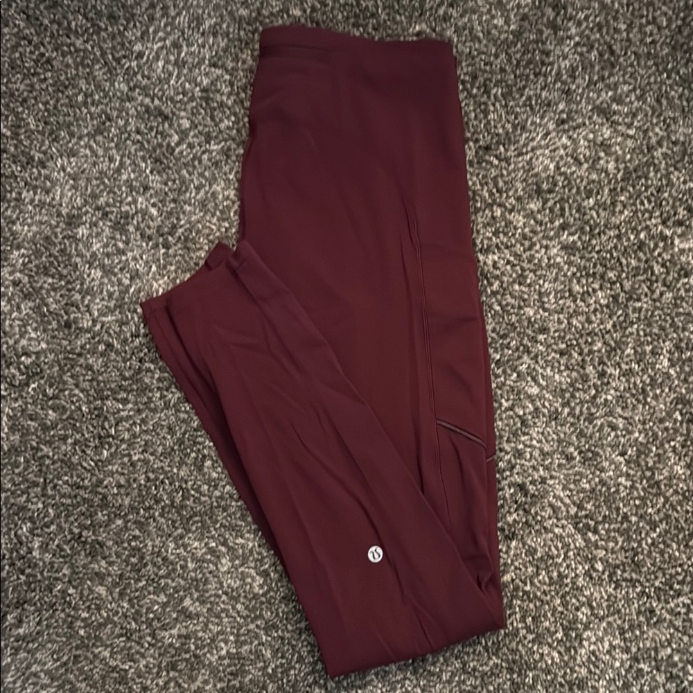 Lululemon Athletica Burgundy Pants